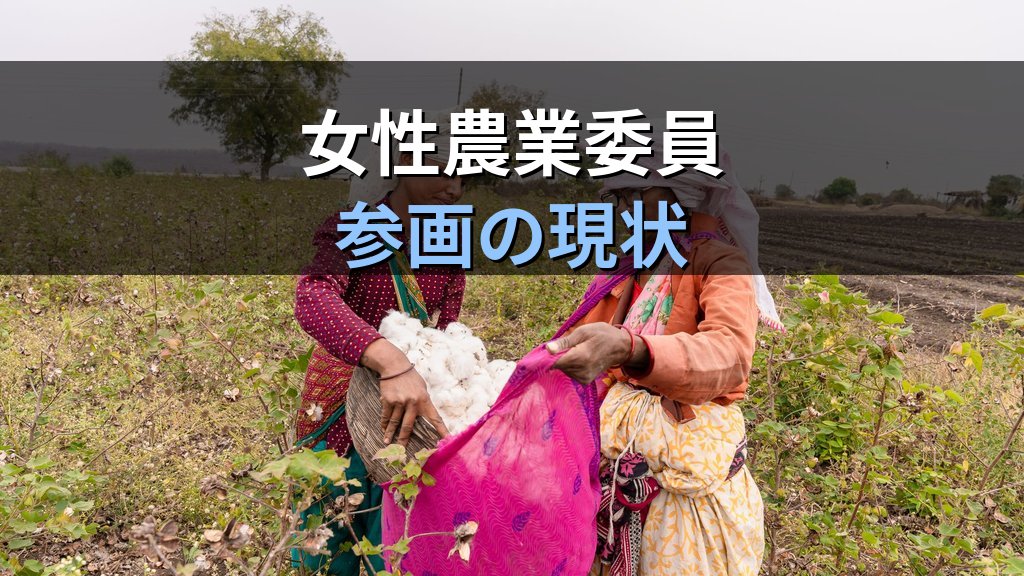 農山漁村の男女共同参画｜女性農業者の地位・農業委員会への参画と支援制度【2026年版】 - 解説